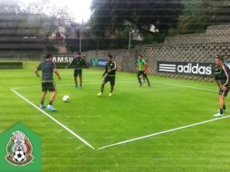 La selección mexicana tuvo doble sesión de entrenamiento en el Centro de Alto Rendimiento. TWITTER / @miseleccionmx