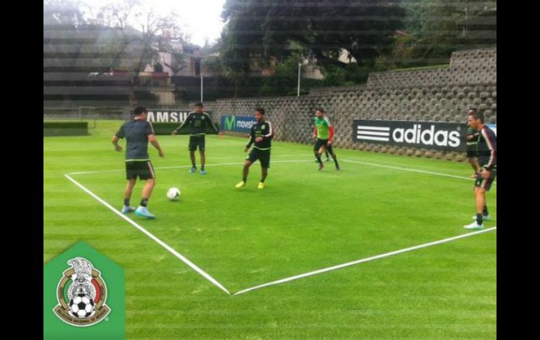 La selección mexicana tuvo doble sesión de entrenamiento en el Centro de Alto Rendimiento. TWITTER / @miseleccionmx