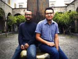 Cuaco Navarro y Mario Wandu alimentan el arte en el Ex Convento del Carmen. EL INFORMADOR / E. Barrera