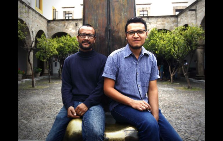 Cuaco Navarro y Mario Wandu alimentan el arte en el Ex Convento del Carmen. EL INFORMADOR / E. Barrera