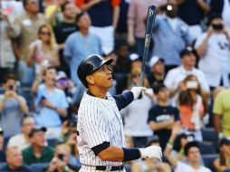 Rodríguez se convirtió en el segundo jugador, detrás de Aaron, con  tres mil o más hits, 600 o más jonrones y dos mil o más impulsadas. AFP / A. Bello