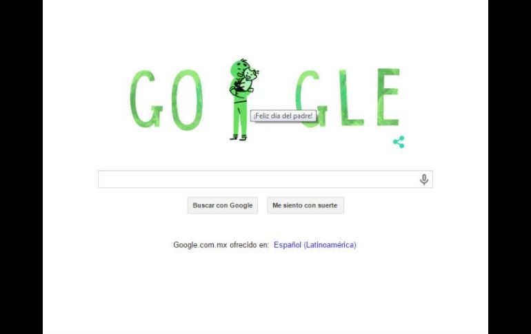 Google felicita los padres por ser los héroes, los ejemplos a seguir y el apoyo de sus hijos. ESPECIAL / google.com.mx