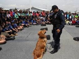 Durante el evento se llevó a cabo el Abanderamiento de más de 500 scouts de entre 14 y 17 años. ESPECIAL / ssp.gob.mx