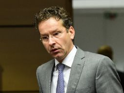 Dijsselbloem, presidente del Eurogrupo, admitió que el primer ministro heleno, Alexis Tsipras,''realmente quiere alcanzar un acuerdo''. AFP / E. Dunand