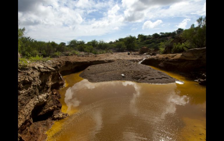 En agosto pasado, la minera Buenavista del Cobre registró un derrame en una de las piletas de lixiviados. AP / ARCHIVO