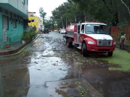 El Deán, fue una de las colonias más afectadas por la lluvia de este martes. EL INFORMADOR /