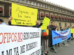 Se prevé movilización de contingente de ahorradores en el Zócalo. EFE / ARCHIVO