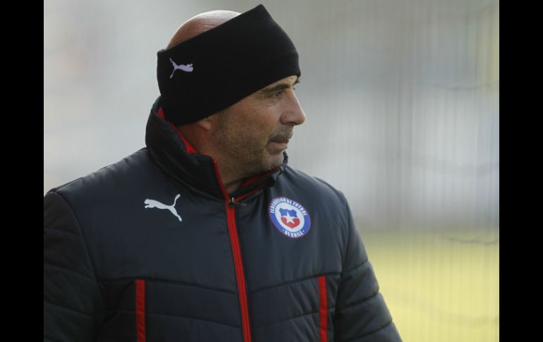 Esta mañana el plantel chileno realizó un suave entrenamiento en el complejo Juan Pinto Durán. AFP / C. Reyes