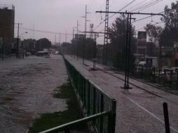 Siteur suspendió temporalmente el servicio en Línea 1 por las severas inundaciones. TWITTER / @SITEURJAL