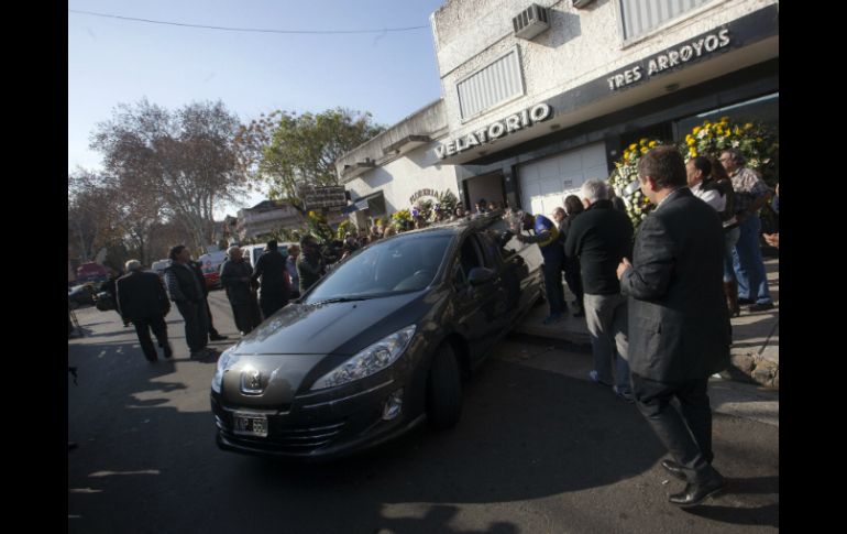 Mucha gente estuvo ahí para apoyar al '10' argentino. EFE / I. Acosta