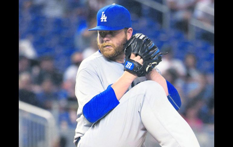 El zurdo de los Dodgers, Brett Anderson, tuvo una destacada actuación durante al partido de ayer ante los Marlins de Miami. AP / P. Carter