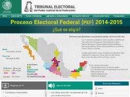 En el sitio se difunden las sentencias trascendentes emitidas por el TEPJF sobre el procedimiento electoral. ESPECIAL / te.gob.mx/procesoelectoral