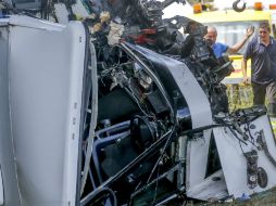 La carretera quedó cerrada debido al accidente. EFE / O. Hoslet