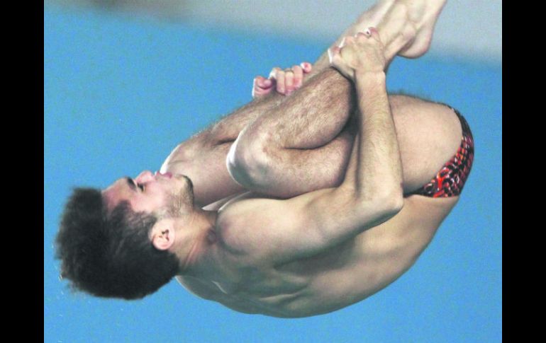 Iván García consiguió su pase ayer, al ganar en la plataforma de 10 metros en el Campeonato Nacional de primera fuerza. MEXSPORT /