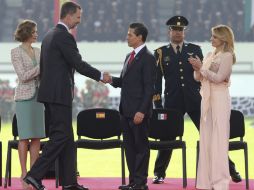 Felipe VI comenta que a lo largo de tres días, la reina y él tendrán el privilegio de conocer más a fondo 'a esta tierra tan querida'. EFE / Ballesteros