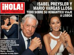 'Nuestra relación va muy bien', dijo Vargas Llosa a la revista. TWITTER / @hola