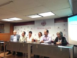 Los regidores del PAN Guadalajara ofrecieron una conferencia de prensa este miércoles. TWITTER / @GEPANGDL