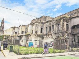 En la foto, las ruinas de la casona ubicada en Reforma y Pino Suárez. EL INFORMADOR / R. Tamayo