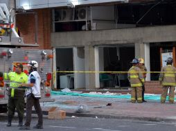 Ocho personas resultaron heridas a consecuencia de dos explosiones de artefactos en la ciudad de Bogotá. AFP / D. Sánchez