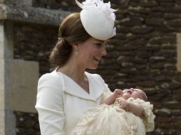 La princesa Carlota es bautizada en presencia de 21 invitados entre los cuales estaba la reina. EFE / M. Dunham