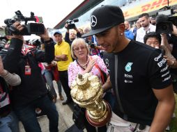 Agradeció al público británico que le animó en Silverstone. AFP / O. Scarff