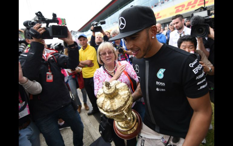 Agradeció al público británico que le animó en Silverstone. AFP / O. Scarff