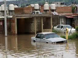 En San Juanito, se registraron inundaciones de aproximadamente 100 viviendas. NTX / ARCHIVO