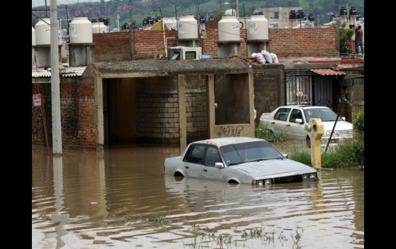 En San Juanito, se registraron inundaciones de aproximadamente 100 viviendas. NTX / ARCHIVO