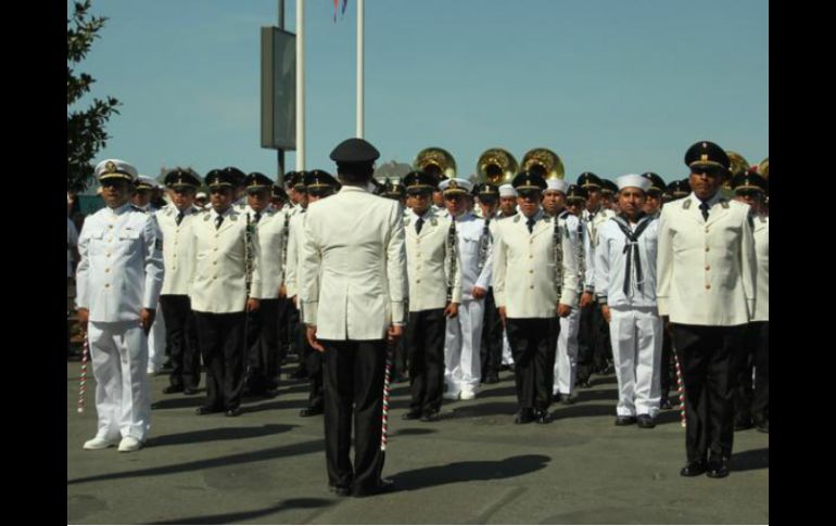 La Banda de Música también asistió a un concierto en la Plaza de la República. TWITTER / @SEDENAmx