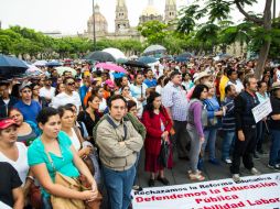 Protestas de maestros ya se han extendido a otras regiones, como Jalisco. EL INFORMADOR / ARCHIVO