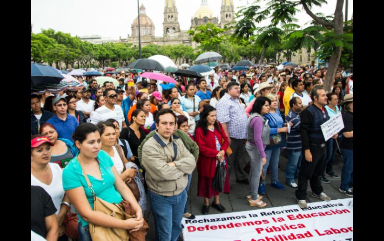 Protestas de maestros ya se han extendido a otras regiones, como Jalisco. EL INFORMADOR / ARCHIVO