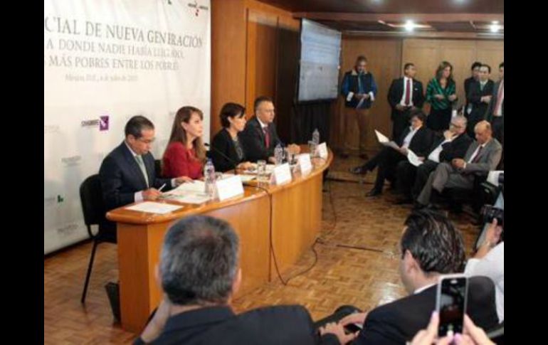 Funcionarios no aceptaron preguntas y sólo se limitaron a dar avances. TWITTER / @SEDESOL_mx