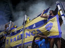 El barra brava había tirado gas pimienta a los jugadores de River Plate. AFP / ARCHIVO