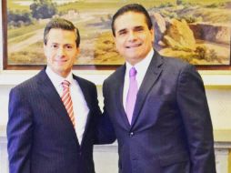 Silvano Aureoles Conejo agradeció a Peña Nieto la voluntad del gobierno de la República para acompañar sus esfuerzos. FACEBOOK / SilvanoAureoles