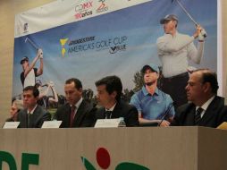 Autoridades anuncian la Copa Américas de Golf, que repartirá 300 mil dólares. NTX / G. Granados