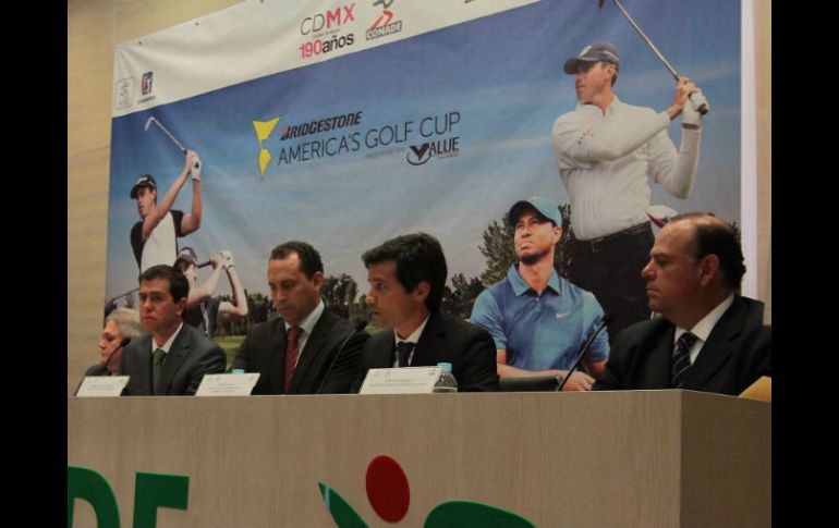 Autoridades anuncian la Copa Américas de Golf, que repartirá 300 mil dólares. NTX / G. Granados