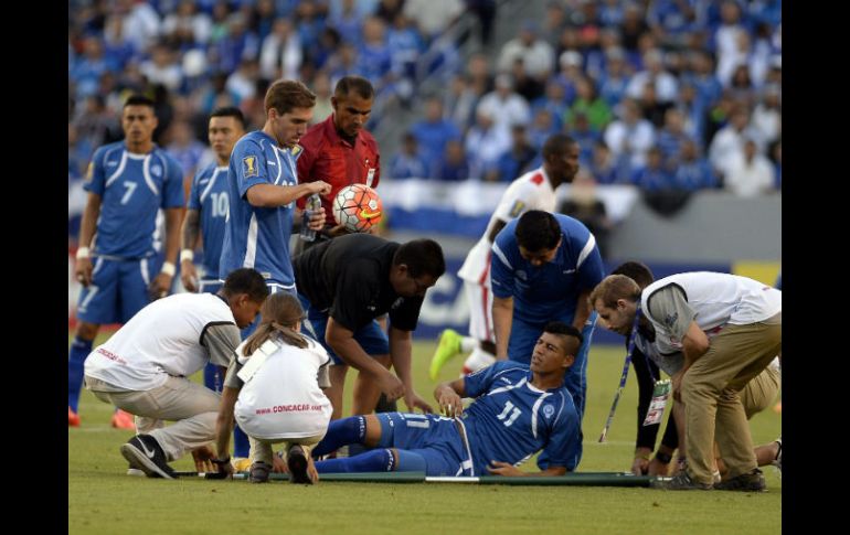 El atacante cuscatleco del equipo rumano Viitorul Constanta, Nelson Wilfredo Bonilla, es uno de los referentes de su Selección. EFE / M. Nelson