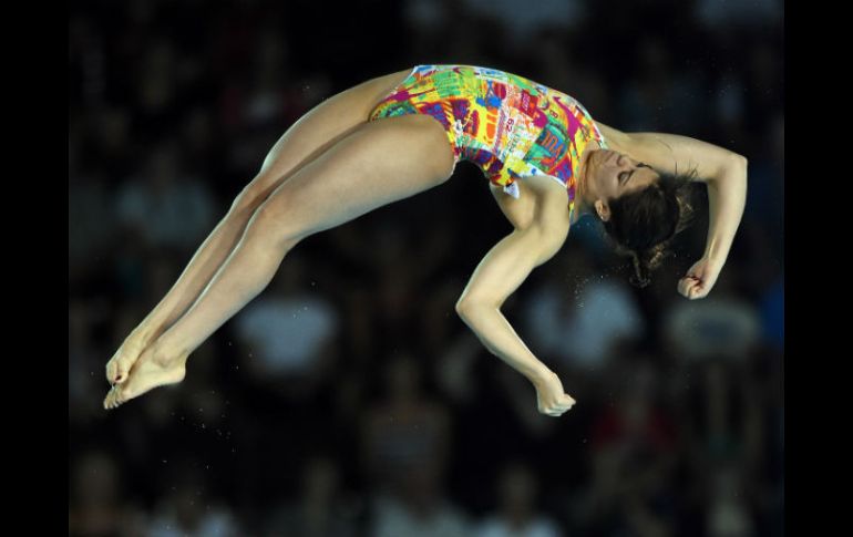 Paola Espinosa y Alejandra Orozco se colocan en el segundo y quinto lugar respectivamente y disputarán las medallas. AFP / T. A. Clary