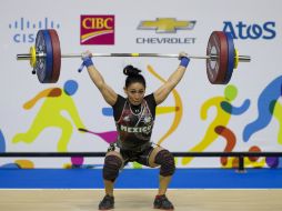 Quisia Guicho en su primer intento logró los 85 kilos, aunque falló los dos siguientes, ambos de 89. AP / R. Blackwell