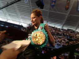 'La Barbie' Juárez logró el título Internacional supermosca del Consejo Mundial de Boxeo en el Centro de Convenciones de Acapulco. FACEBOOK / Mariana Juárez