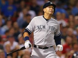 A-Rod conectó su imparable número tres mil 020 de por vida, empatando a Rafael Palmeiro en el lugar número 25 de la lista histórica. AFP / M. Meyer