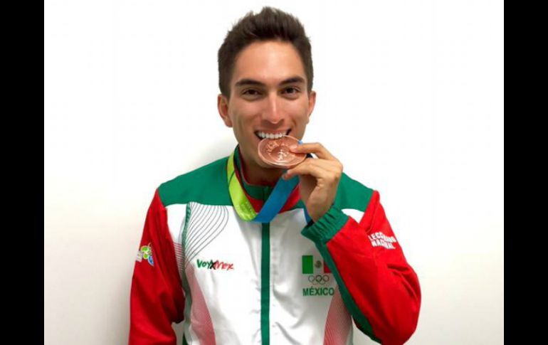 Martínez también fue medallista en la contrarreloj de 200 metros. TWITTER / @Conade