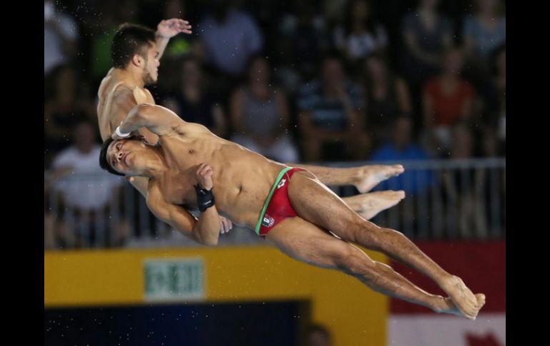 Iván García y Jonathan Ruvalcaba se quedaron con las ganas de ser dobles medallistas, pues en la competencia individual ambos ganaron. TWITTER / @CONADE