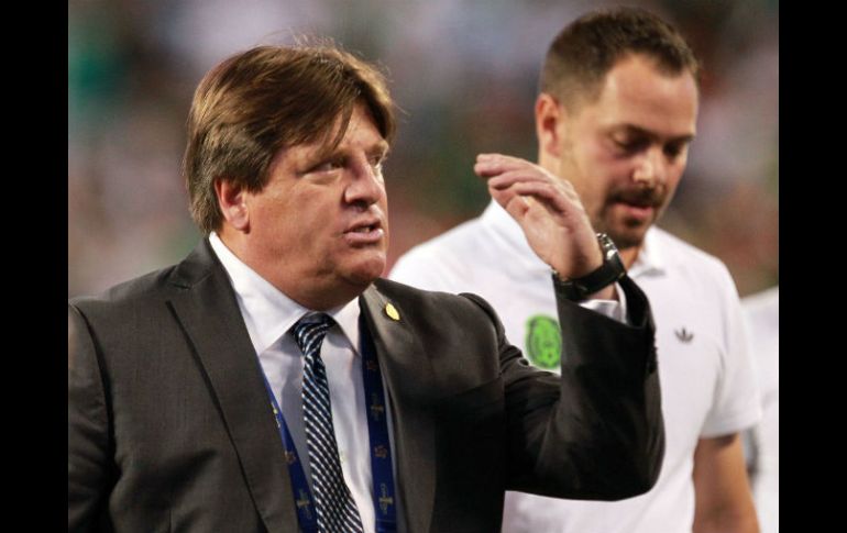 El técnico del Tri, Miguel Herrera, afirmó que su equipo jugó un mal segundo tiempo y señaló las desatenciones de sus jugadores. NTX / J. Pazos