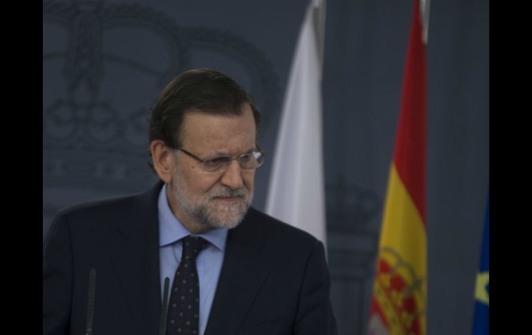 Mariano Rajoy fue entrevistado durante la presentación de la XI Cumbre Hispano-Polaca celebrada en el Palacio de la Moncloa. AP / P. White