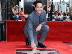 Paul Rudd recién recibió su Estrella en el Paseo de la Fama de Hollywood, una muestra de que vive el mejor momento de su carrera. ESPECIAL / Disney