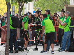 El cuadro que dirige Miguel Herrera trabaja en el campo de entrenamiento anexo al estadio de los Gigantes de Nueva York. NTX / ARCHIVO