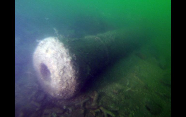 Se decide reubicar el naufragio en otro lugar del fondo de la bahía para protegerlo y evitar posibles saqueos de piratas. EFE / ESPECIAL