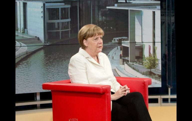 Merkel recordó que Grecia ha recibido con anterioridad tasas de interés más favorables. EFE / J. Carstensen