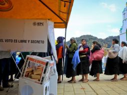 Varias personas indígenas salieron a ejercer su derecho al voto. SUN / R. Romero